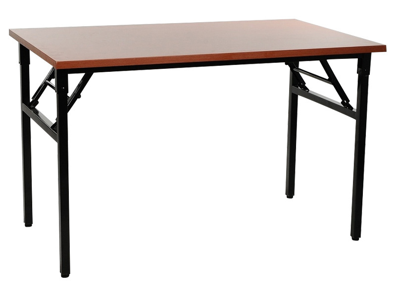 ALB-NY-A024/136 összecsukható asztal fekete vázzal (140 cm)