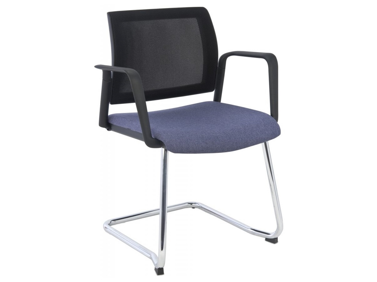 GRO-Set V Net Arm modern szánkótalpas tárgyalószék karfákkal 