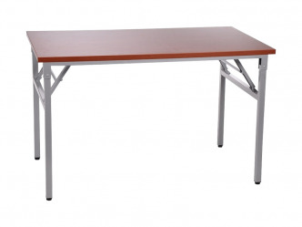 ALB-NY-A024/136 összecsukható asztal szürke vázzal (140 cm)