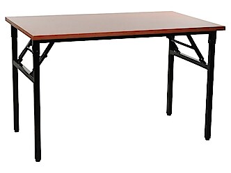 ALB-NY-A024/156 összecsukható asztal fekete vázzal (160 cm)