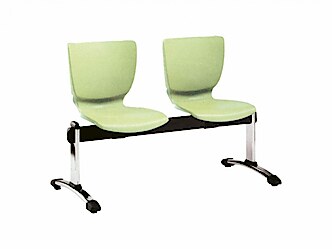 ANT-Mono 102 PC műanyag várótermi pad (2 üléses)