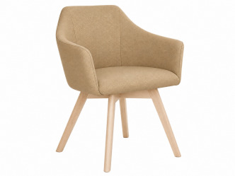 ANT-Ravenna wood favázas szék, textilbőr