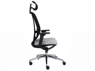 GRO-4U BS HD Chrome ergonomikus forgószék deréktámasszal és fejtámlával 2