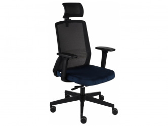 GRO-Coco BS HD Black vezetői forgószék fejtámlával