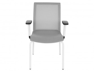 GRO-Level 4L WS R1 White modern tárgyalószék karfákkal