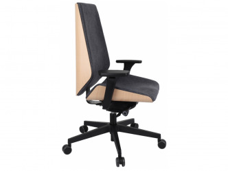 GRO-Moon Wood Black vezetői forgószék 2