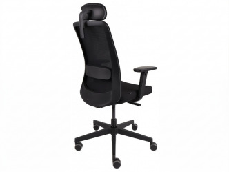 GRO-Nico BS HD Black ergonomikus forgószék deréktámasszal és fejtámlával 3