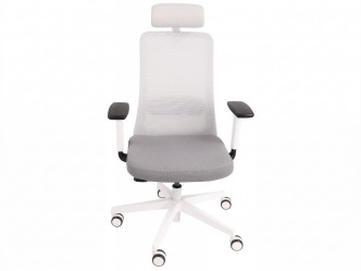 GRO-Nico WS HD White ergonomikus forgószék deréktámasszal és fejtámlával 2