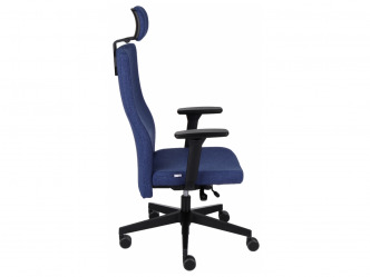 GRO-TeamPlus HD Black karfás vezetői forgószék fejtámlával 2