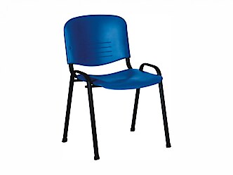 LIN-ISO Colorplast Nero műanyag tárgyalószék