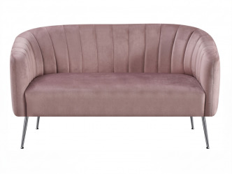 TEM-Bagy modern kétszemélyes design kanapé ezüst színű lábakkal 2
